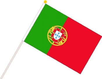 Portuguese flag waving